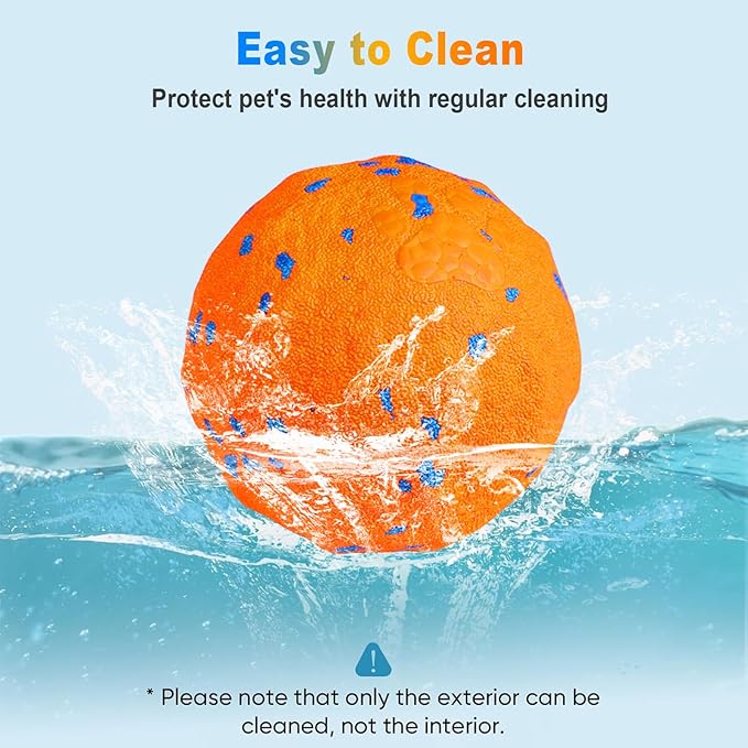 TVM Interactive Dog Toys Ball, Automatic Moving, Bouncing Chew Toys, E-TPU Material, Suitable for Large and Medium-Sized Dogs, Used for Boredom Relief and Daily Training, USB Rechargeable