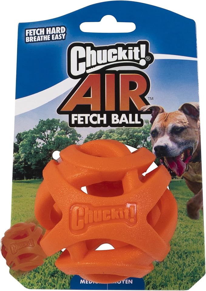 Chuckit! Air Fetch Ball Dog Toy, Medium (2.5 Inch Diameter), for dogs 20-60 lbs