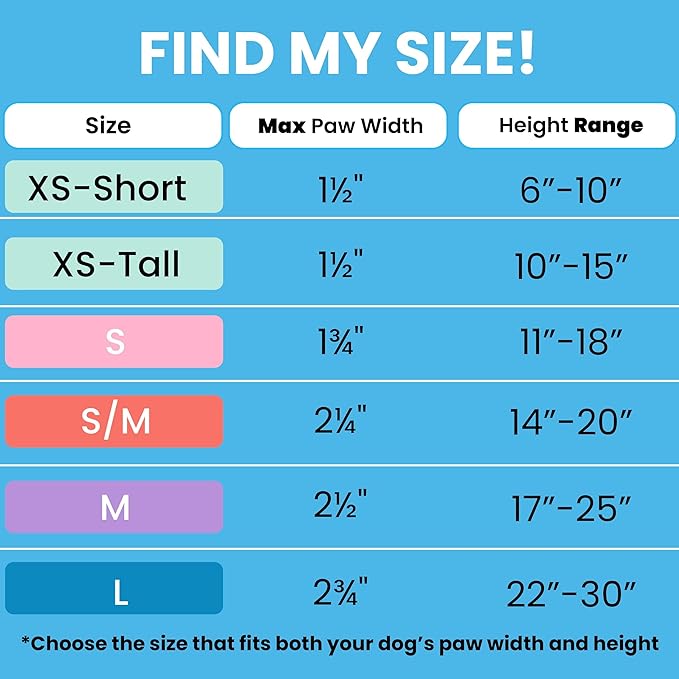 100% Waterproof Dog Boots Connected to Leggings so They Stay on. Easy-On Paw Protectors with an Adjustable fit. Snow & Rain, Anti-Slip Traction, Adjustable Fit, Machine-Washable (Black, XS Short)