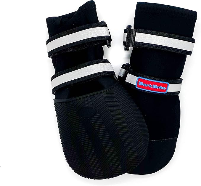 All Weather Neoprene Paw Protector Dog Boots with Reflective Straps in 5 Sizes! (XXL (4.5x4.5 in.))