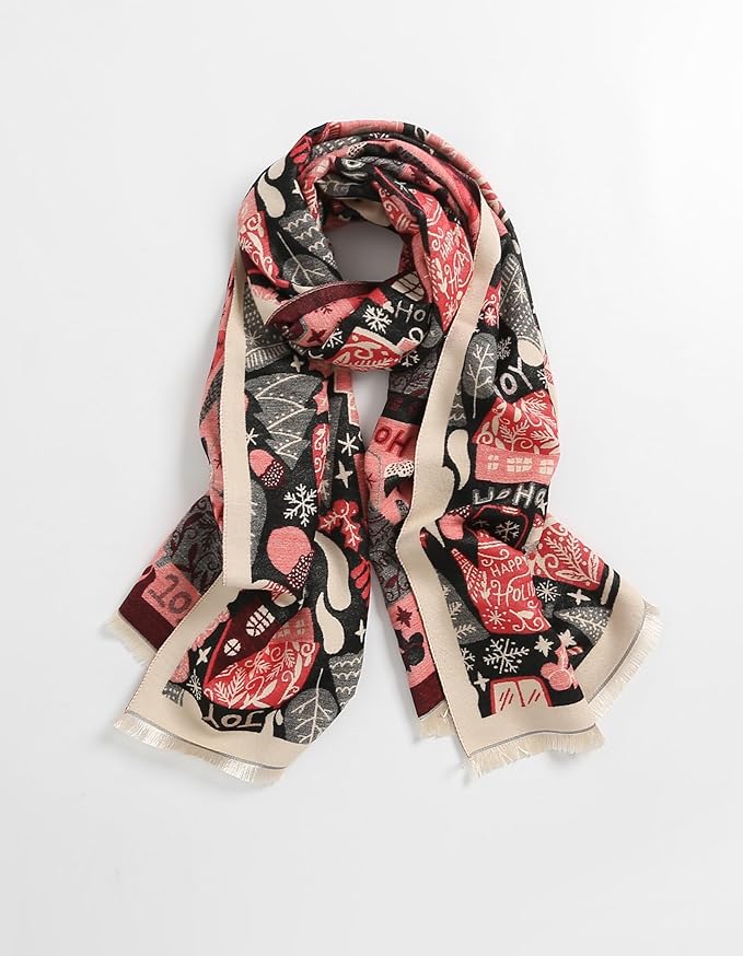 Jeelow Womens Pashmina Shawl Wrap Scarf - Elegant Dressy Evening Poncho Cape for Formal and Wedding Outfits