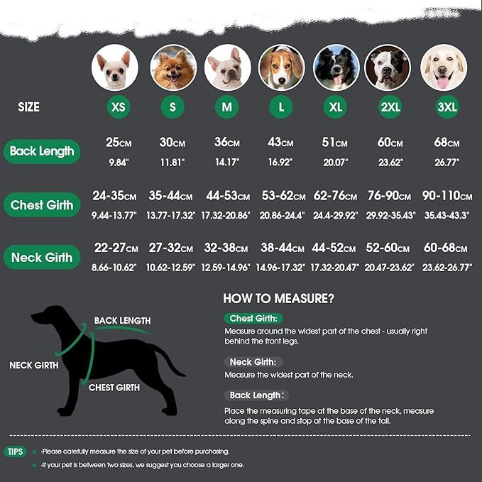 ASENKU Dog Winter Coat, Fleece Doggie Jacket Plaid Reversible Vest Waterproof Windproof Cold Weather Clothes for Small Medium Large Dogs (L, Green)