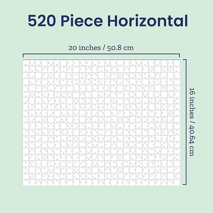 Photo Puzzle, Pet, Wedding, Family Reunion Puzzle | 500 Piece, Custom Jigsaw Puzzle for Adults (Horizontal/Landscape) | 20" x 16" | I See Me!