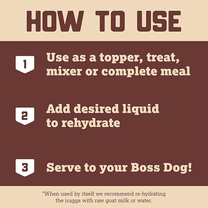 Boss Dog Complete & Balanced Freeze Dried Raw Diet for Dogs, Fish Recipe, 12 oz Bag (Bag of 2)