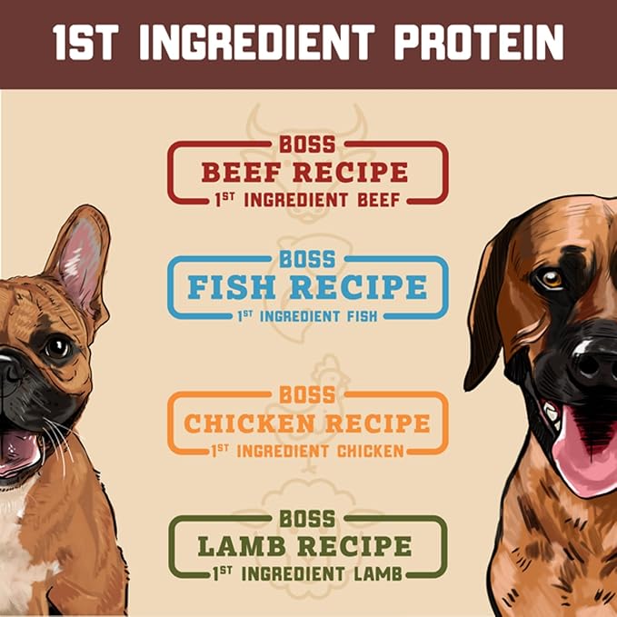 Boss Dog Complete & Balanced Freeze Dried Raw Diet for Dogs,Chicken Recipe, 12 oz Bag