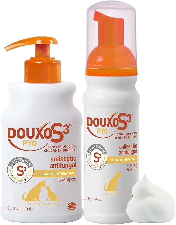 DOUXO S3 PYO Combo Set - Shampoo (6.7 oz) & Mousse (5.1 oz)
