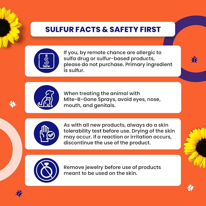 Mite Killer Spray by Mite-B-Gone — Kills Human Mites, Dust, Spider, Rat, Carpet & Bird Mites in Homes, Furniture, Bedding, Auto & On Animals | Non-Toxic | Kid & Pet Safe | 32oz Spray