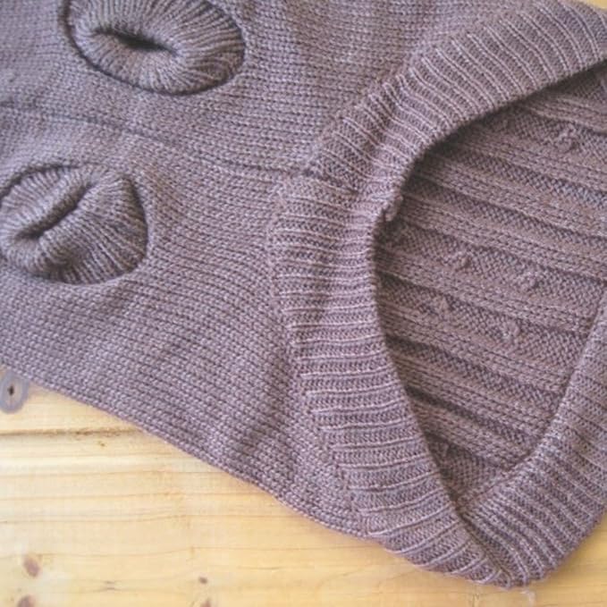 Tangpan Turtleneck Classic Straw-Rope Pro Pet Dog Sweater Apparel (Brown,XXL)