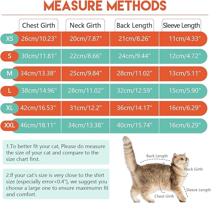 Sticky Cat Clothes Stretchy, Sphynx Hairless Sweater & Pajamas for Cats only, Soft Cat Onesie for Cats After Surgery Female Male & Hair Loss Prevention, Orange M