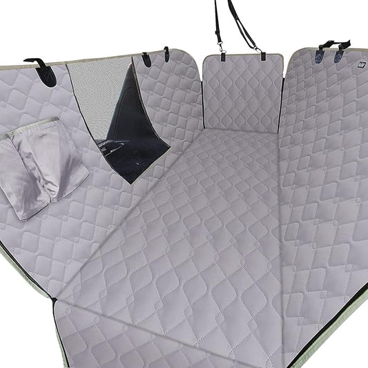 Lassie XL Truck Dog Seat Cover Back Seat with 2 Seat Belts, Dog Car Hammock for Large SUV and Trucks Compatible with F150 F250/Chevrolet Silverado/Ram Pickup/GMC Sierra/Toyota Tundra and Crew Cab