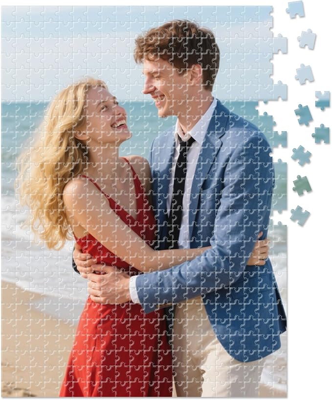 Custom Photo Puzzle – Personalized 500‑Piece Jigsaw Puzzle from Your Photos – Unique Custom Gift for Adults, Christmas, Weddings, Couples, Anniversaries, and Cartoons(500-vertical)