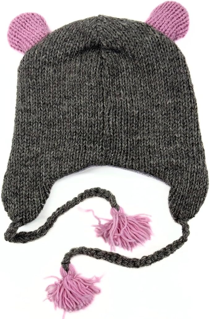 Humble Hilo Hand-Knitted Wool Animal Beanie - Easy Halloween Costume Hat for Anyone, Cute Winter Beanie Hats