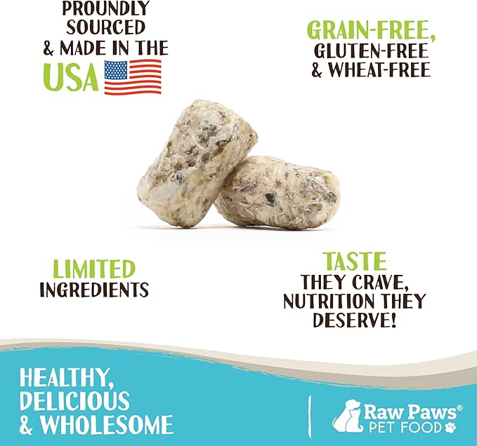 Raw Paws Freeze-Dried Green Beef Tripe for Dogs & Cats, 8-oz - Made in USA - Raw Freeze Dried Dog & Cat Treats - Free-Range Cows - Grain & Wheat Free