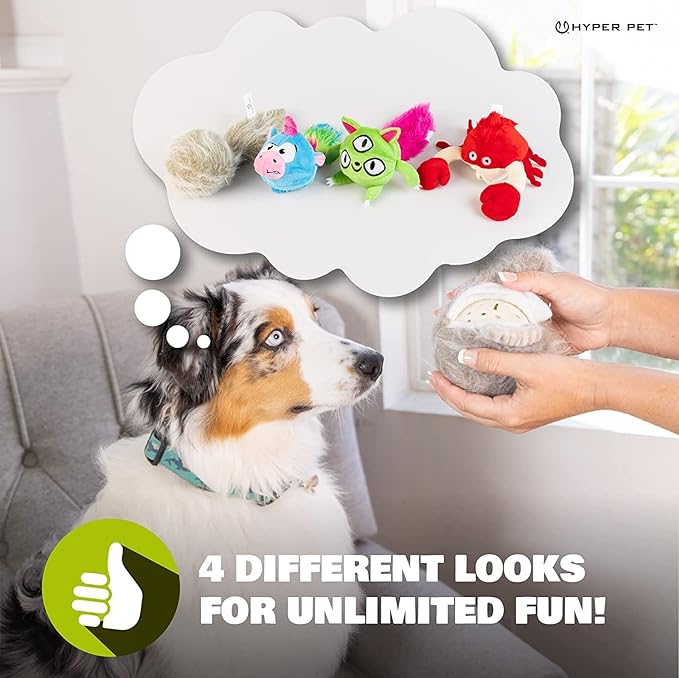 Hyper Pet Doggie Pal Interactive Dog Toys (Dog Toy that Wiggles, Vibrates, and Barks Plush Toys for Boredom and Stimulating Play)