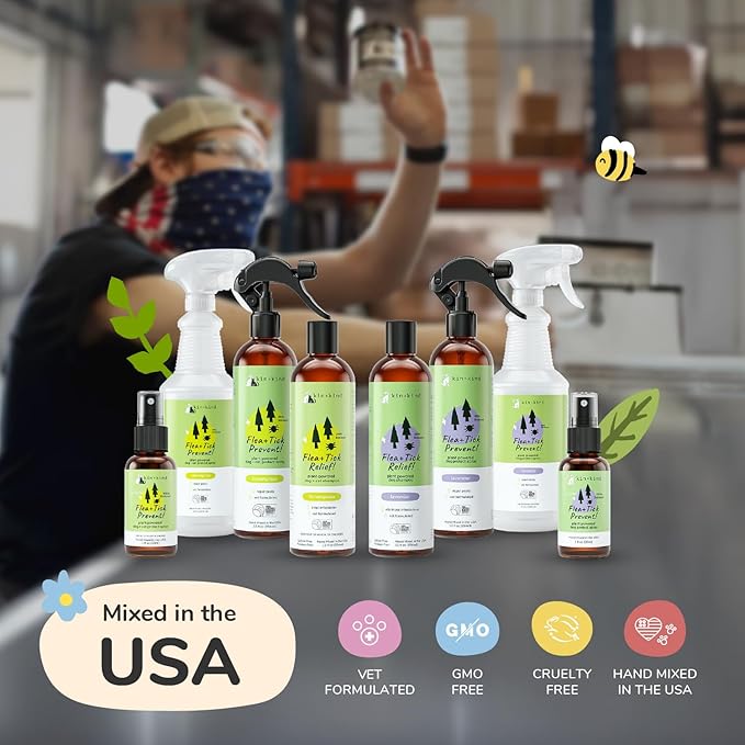 Flea Tick Protection Kit (Lavender Shampoo - Lemongrass Spray)