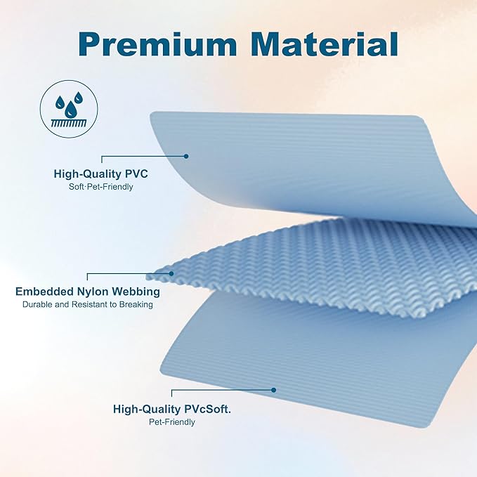 Dog Collar and Leash Set, Durable Waterproof Dog Leashes Collars, 5 Length Setting Adjustable Dog Collars for Large Medium Small Dogs (Sakura Pink, S)