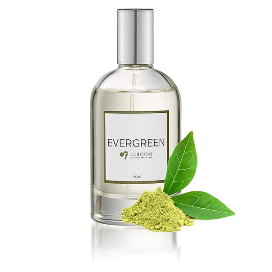 iGroom Pet Perfume Evergreen, Luxury Pet Beauty Care, Clean Botanical Scent, Long Lasting, Made in USA, 100 ml