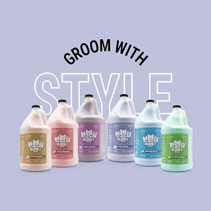 Bubble Bros. Oatmeal Dog Shampoo, Gallon - Naturally Derived, Eliminates Pet Odors, Soothes Dry and Sensitive Skin, Itch Relief, Professional, Bulk 128 oz