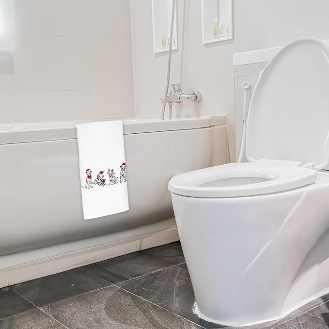 Dalmatian Christmas Kitchen Towels, Dalmatian Gifts for Women Men Dog Lover Pet Lovers, Rottweiler Kitchen Decorative Towels, Rottweiler Decor, Dog Kitchen Towels 16x24 in