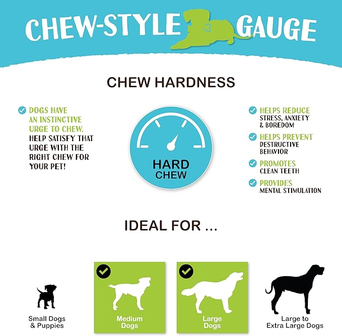 Raw Paws Compressed Rawhide Bones for Dogs, 8-inch, 10-Count - Packed in USA - Long Lasting Dog Chews - Natural Pressed Rawhides - Rawhide for Large Dogs - Raw Hide Bones for Aggressive Chewers