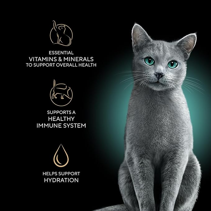 Sheba Perfect Portions Wet Cat Food Cuts in Gravy, Roasted Chicken Entree, with Sustainable Salmon, and with Sustainable Tuna, 2.6 oz. Twin-Pack Trays (18 Count, 36 Servings)