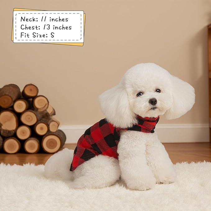 EXPAWLORER Soft Cat Sweater - Checked Sweaters for Cats Only Warm Kitten Clothes, Fall and Winter Pet Coat Pullover Design, Fleece Sweatshirt Clothing Also for Puppy Small Dogs, Large