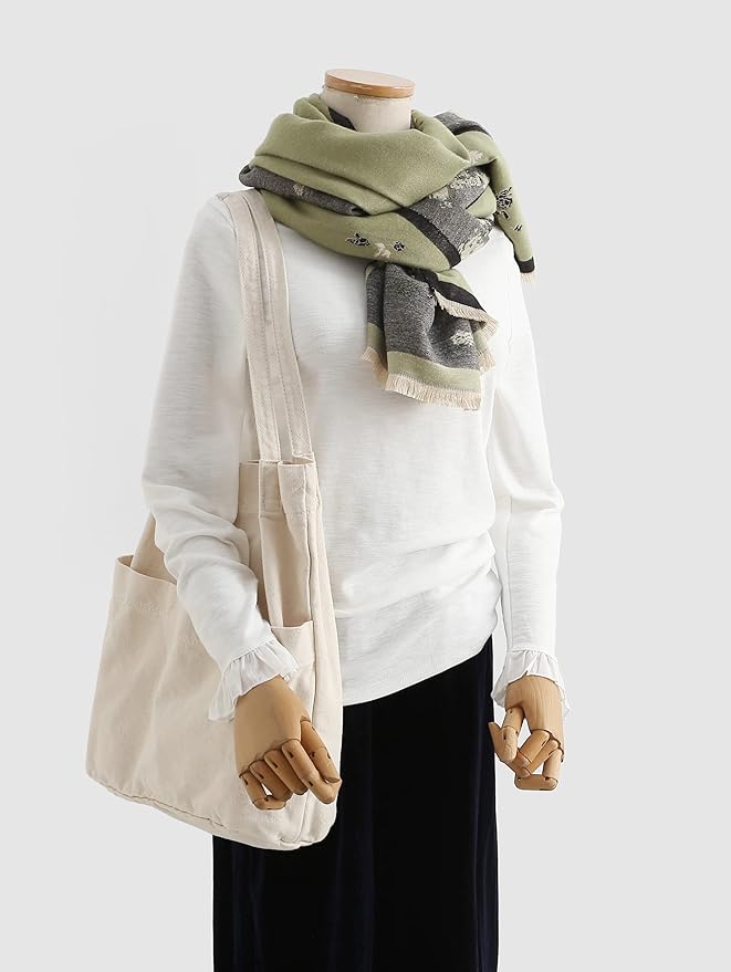 Jeelow Womens Pashmina Shawl Wrap Scarf - Elegant Dressy Evening Poncho Cape for Formal and Wedding Outfits