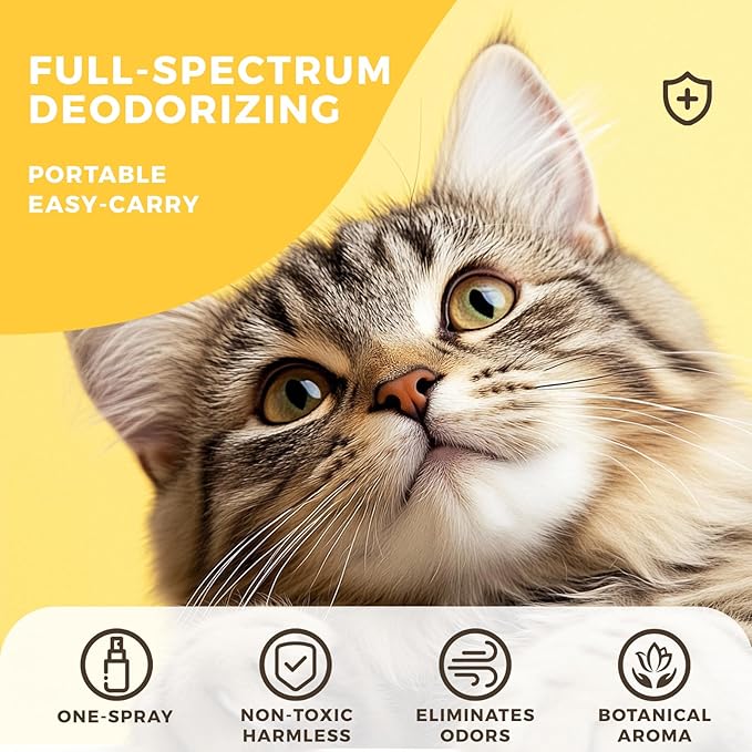 Pet Deodorant Spray for Dogs and Cats, 300ml/10.14 fl oz Keep Fresh Perfumed for Animals Solution for Healthy Pet Skin Spray