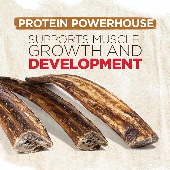 Natural Farm Rib Bones for Dogs (9-10 Inch, 8 Pack) - Beef Ribs, Farm-Raised Cattle - Slow-Roasted Flavor Treats, Promotes Dental Health, Great for Medium and Large Dogs