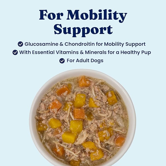 Solid Gold Wet Dog Food Topper & Meal Cups - W/Beef & Sweet Potato for Hip & Joint Support, Sensitive Stomachs & Gut Health - for Puppy, Adult & Senior Small Breed & Large Breed Dogs - 3.5oz/6 Pack