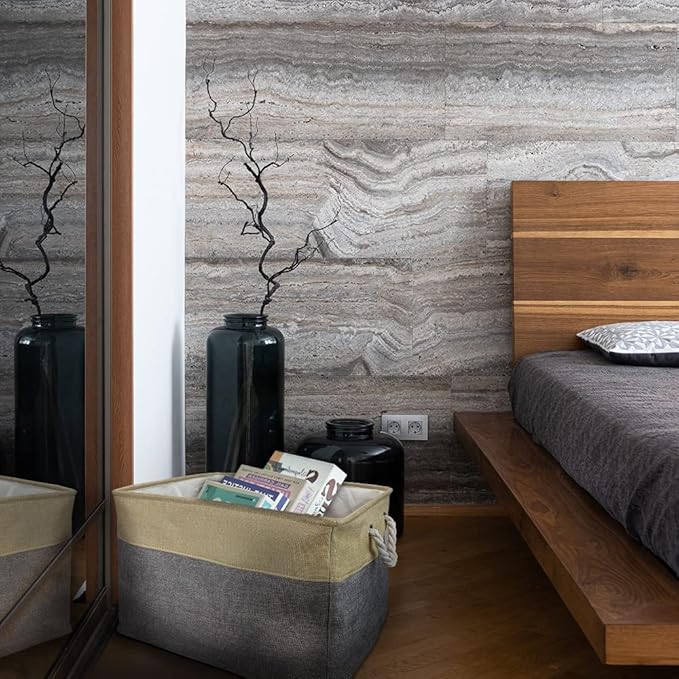 Dog Basket for Toys My Dog Stuff Collapsible Storage Bin Grey Pink Blue Rectangular Pet Storage Organizer Box with Handles Extra Large