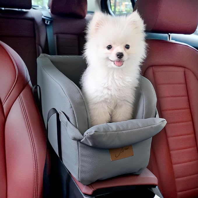 Dog Car Seat Centre Console Dog Booster Seat Dogs Console Seat Small Car Seat for Dogs Cats Pets Up to 13lbs