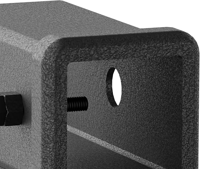 Trailer Receiver Hitch Riser & Extender Adapter, 2" Drop/Rise, Adjustable Lengths 5", 6", 8", 9", Solid Tube, 2-Inch Receiver, 7500 lbs Towing Capacity, Matte Black