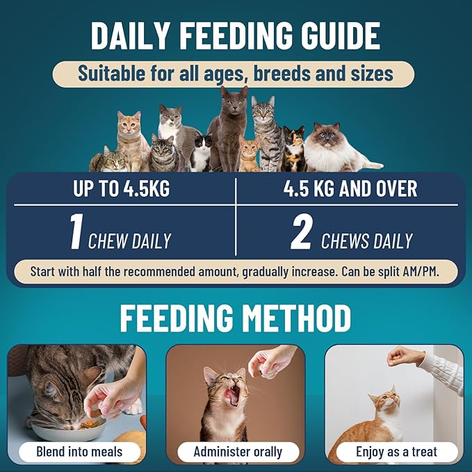 Flea and Tick Prevention for Dogs & Cats Chewable, 400 Treats (200 Dog + 200 Cat) – Natural Oral Flea Treatment for Dogs & Cats with Skin & Digestive Support, Beef & Salmon Flavor, All Breeds & Ages