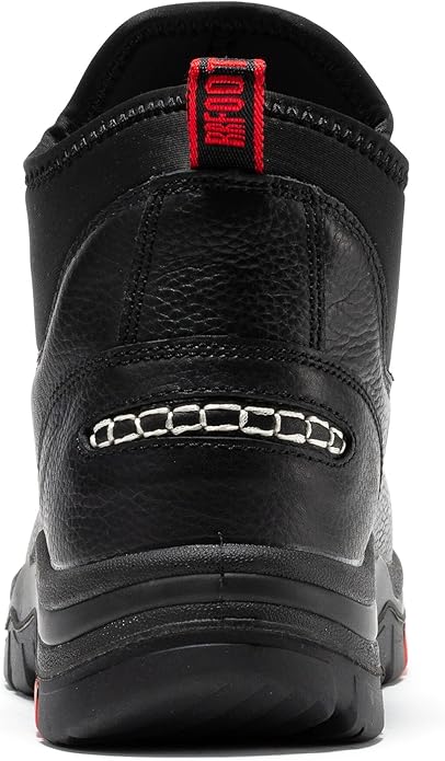 ROCKROOSTER Bakken Men's Black 6 inch Chelsea Boots, EH Rated Waterproof Slip-on Work Boots AK303-Soft Toe, AK323-Steel Toe, CP323-Comp Toe