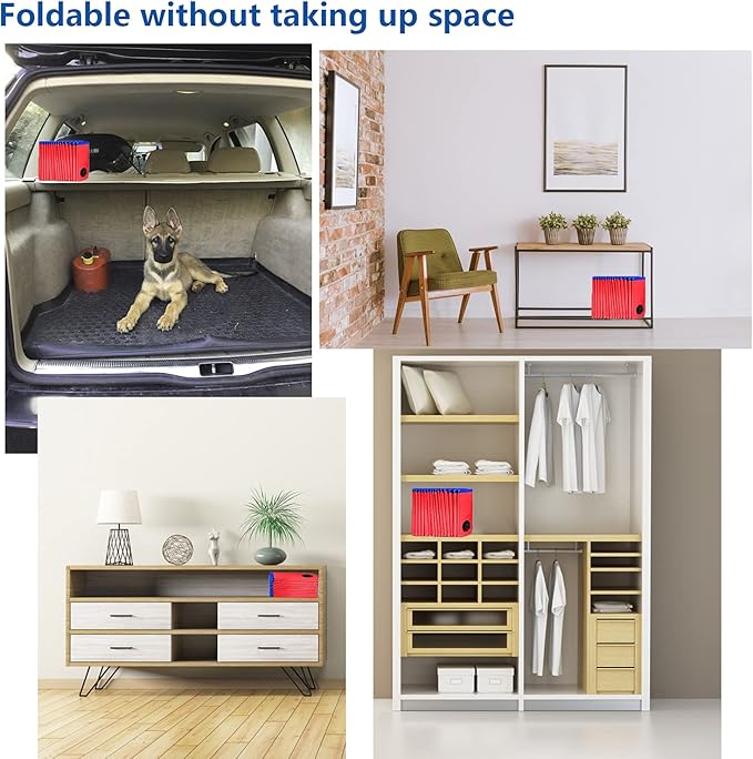 Foldable Pet Dog Kids Swimming Pool(40'' x 12''),Plastic Anti-Slip PVC Bathing Tub Swimming Pool Durable Fiberboard Kiddie Pool Red