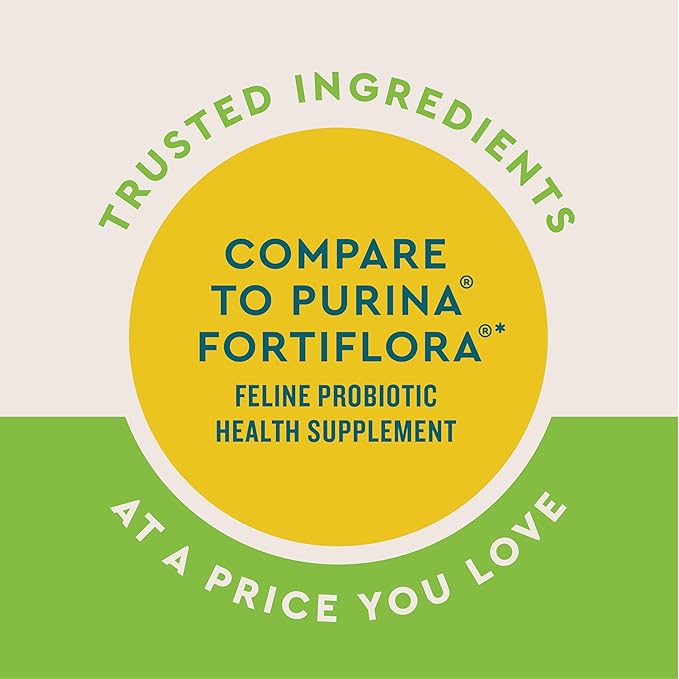 VetIQ Cat Probiotic Powder, Treats Diarrhea and Food Sensitivity, Chicken Flavored Single-Serve Packets for Indoor/Outdoor Use, 30 Count