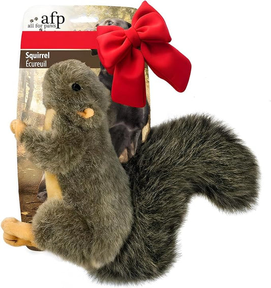 ALL FOR PAWS Interactive Dog Squirrel Plush Squeaky Toy - Perfect Puppy Enrichment Toy, Large
