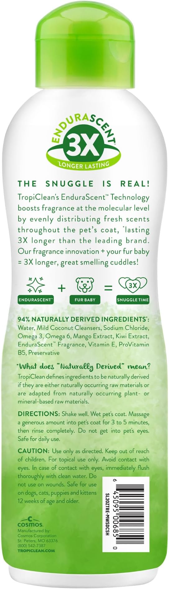 TropiClean Deep Cleansing Dog Shampoo, Powerful Odor Control, Puppy Safe, Made in The USA, Cat Friendly, 20oz.