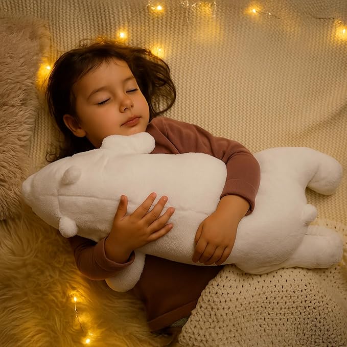 Large Plush Polar Bear Stuffed Animal – 20" Soft White Cuddly Toy for Kids, Toddlers & Polar Bear Lovers – Adorable Sleeping Pillow Buddy for Bedtime, Travel & Gifting