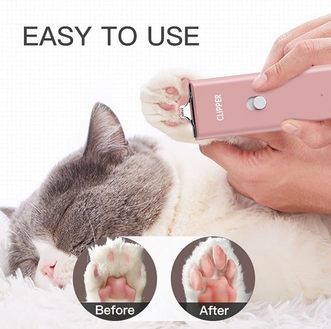 Dog Cat Home Hair Waterproof Clipper Portable Electric USB Rechargeable Pet Grooming Tools Low Noise Shaver Cordless Trimmer for Small and Large Pets