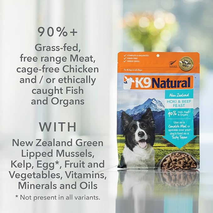 K9 Natural - Grain Free Freeze Dried Dog Food - Lamb, 4lb
