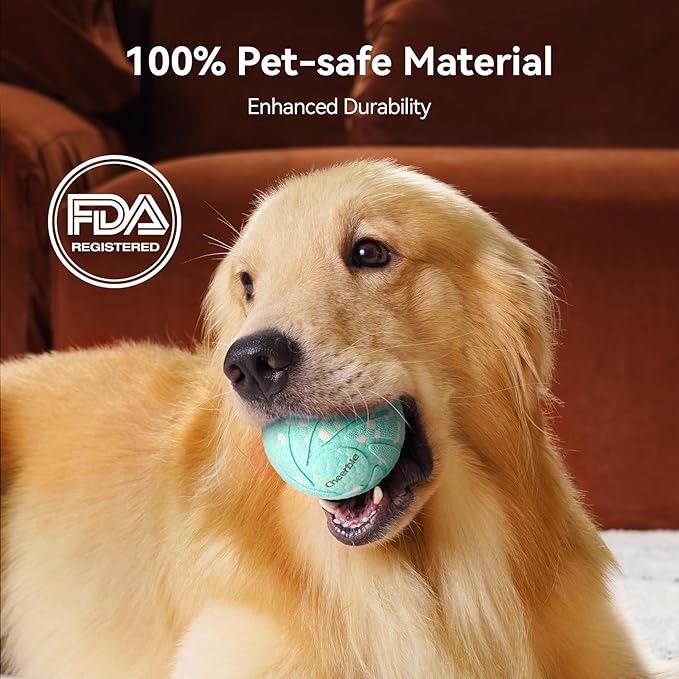 by Cheerble Smart Interactive Dog Toys, Wicked Ball AIR, 3 Interactive Modes, Automatic Moving, Bouncing, and Rotating, E-TPU Material, IPX7 Waterproof for Medium and Large Dogs