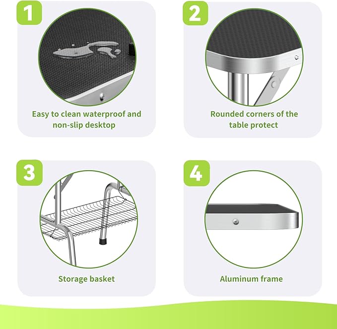 36" Large Dog Grooming Table, Non-Slip Tabletop with Adjustable Armrests, Lasso, Tool Organizer, Grid Tray, Foldable Home Pet Station, Maximum Weight Capacity 330 Ibs,Black