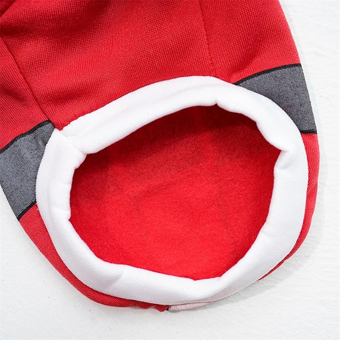 Christmas cat Role-Playing Costume, Halloween Adjustable pet Cape Costume, Christmas pet Accessory Costume, Kitten Animal Party pet Role-Playing (Christmas red, cat/S)