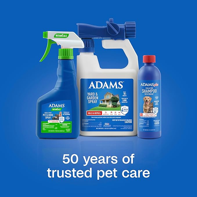 ADAMS Botanicals Flea & Tick Pet & Home Spray, for Dogs, Cats and Home, 16 oz