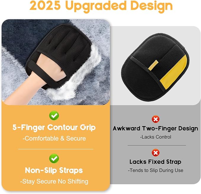 Magic Brush Pet Hair Removal, Upgrated Pet Hair Remover Gloves for Cats Dogs, Efficient Grooming Gloves Brush for Couch, Furniture, Sofa, Clothing, Reusable Pet Hair Removal Tools,1PCS