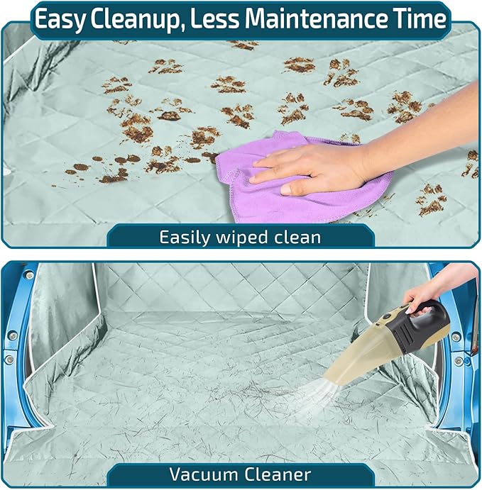 Veckle Cargo Liner, SUV Cargo Cover for Dogs with Side Flaps Hammock Water Resistant Nonslip Dog Seat Cover Cargo Area Protector Scratchproof for SUVs Sedans Vans