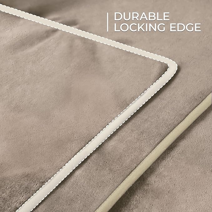 Luciphia Waterproof Pet Blanket, Liquid Pee Proof Dog Blanket for Sofa Bed Couch, Reversible Sherpa Fleece Furniture Protector Cover for Small Medium Large Dogs Cats, Khaki+Beige X-Large（85" x 57"）