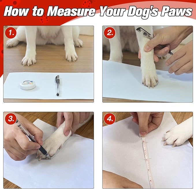 EXPAWLORER Anti Slip Dog Socks to Prevent Licking Paws,Winter Dog Boots & Paw Protectors,Dog Booties for Hardwood Floors with Grippers,Dog Shoes for Hot/Cold Pavement Small Medium Large Senior Dog